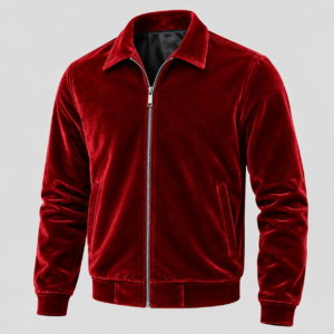 Men's Red Velvet Jacket