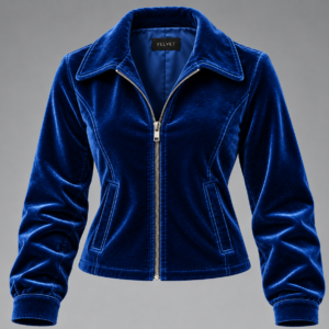 blue velvet women’s jacket